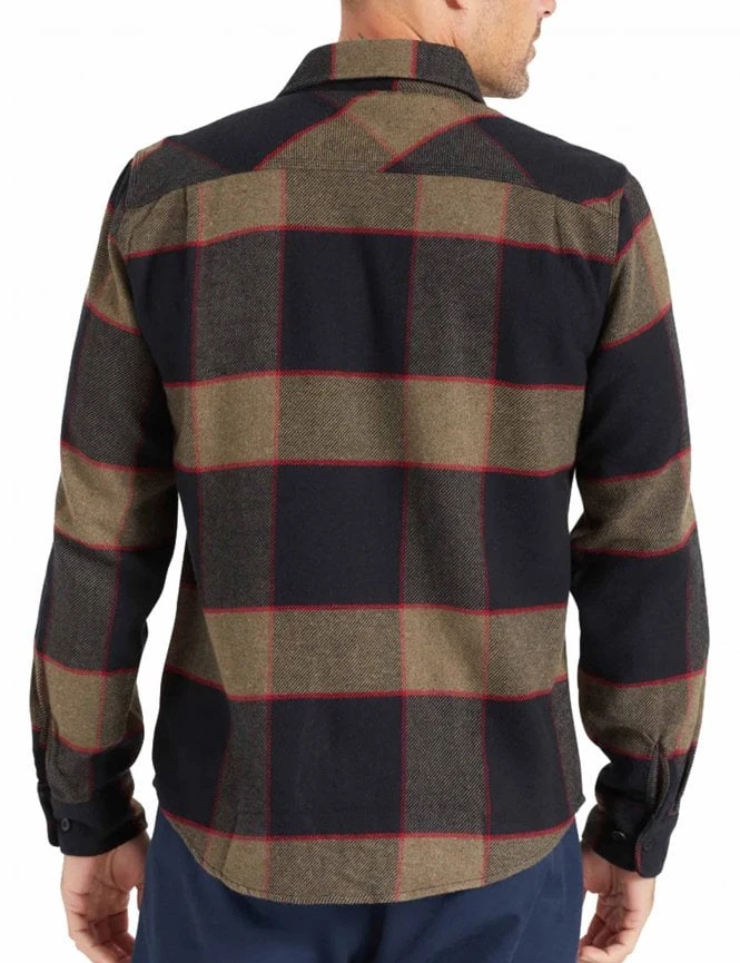 Brixton Bowery Flannel Shirt - Heather Grey/Charcoal 5 Brixton Bowery Flannel Shirt - Heather Grey/Charcoal - Image 3