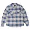Brixton Bowery Flannel Shirt - Pacific Blue