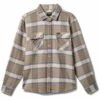 Brixton Bowery Flannel Shirt - Whitecap/Sand -Fatbuddha Store bowery flannel shirt whitecap sand p34955 123508 medium