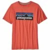 Patagonia Boys' P-6 Logo Organic Cotton Tee - Coho Coral 2 Patagonia Boys' P-6 Logo Organic Cotton Tee - Coho Coral -Fatbuddha Store boys p 6 logo organic cotton tee coho coral p33089 111943 medium
