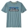Patagonia Boys P-6 Logo Tee - Upwell Blue -Fatbuddha Store boys p 6 logo tee upwell blue p32538 111925 medium
