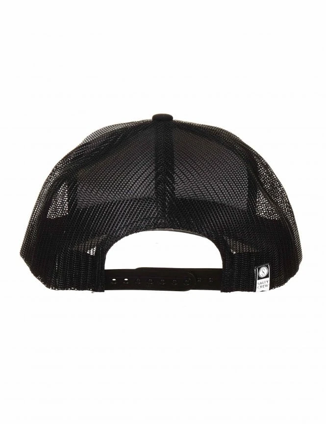 Salty Crew Bruce Black Retro Trucker Hat – Shark Patch Curved Bill Mesh Back Snapback 5 Salty Crew Bruce Black Retro Trucker Hat – Shark Patch Curved Bill Mesh Back Snapback - Image 3