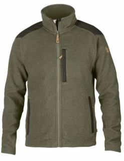 Fjallraven Buck Fleece Jacket - Laurel Green-Deep Forest