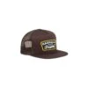 Dark Seas Busta Brown with Cream Mesh – Nautical Patch 5-Panel Snapback Trucker Hat