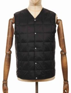 Button Down Vest - Black