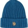 Fjallraven Byron Beanie - Alpine Blue Double-Knit Wool Cuffed Hat with Leather Fox Logo 2 Fjallraven Byron Beanie - Alpine Blue Double-Knit Wool Cuffed Hat with Leather Fox Logo -Fatbuddha Store byron beanie hat alpine blue p33171 118499 medium