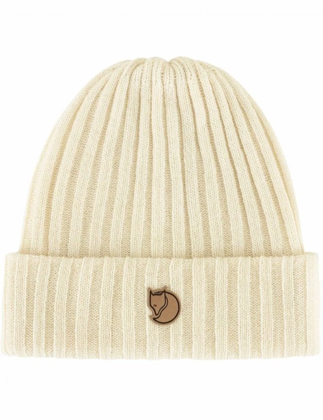 Fjallraven Byron Beanie Hat Chalk White – Ribbed Wool Knit Cuffed Beanie 3 Fjallraven Byron Beanie Hat Chalk White – Ribbed Wool Knit Cuffed Beanie