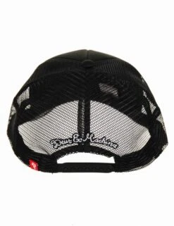 Deus Ex Machina Black Camperdown Address – Iconic Mesh Back Curved Bill Trucker Hat -Fatbuddha Store camperdown address trucker hat black p16697 66815 medium