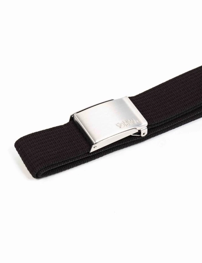 Fjallraven Black Canvas Webbing Belt – Adjustable Military Buckle with Embossed Fox Logo 5 Fjallraven Black Canvas Webbing Belt – Adjustable Military Buckle with Embossed Fox Logo - Image 3