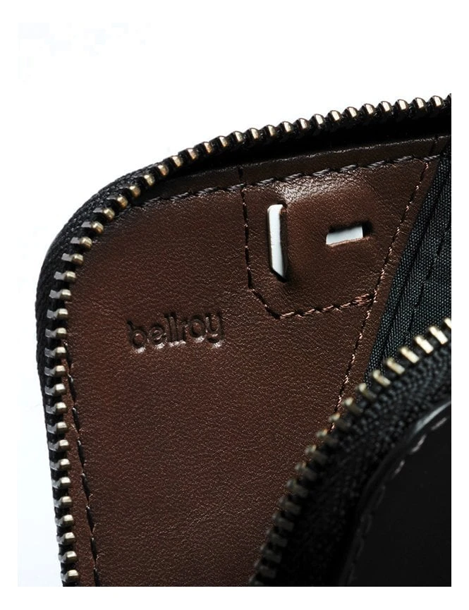 Bellroy Card Pocket Wallet - Black Premium Leather Zip Organizer 8 Bellroy Card Pocket Wallet - Black Premium Leather Zip Organizer - Image 6