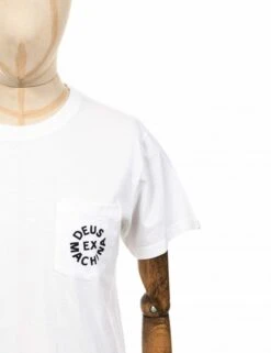 Deus Ex Machina Circle Logo Pocket Tee - White -Fatbuddha Store circle logo pocket tee white p19851 75330 medium