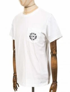 Deus Ex Machina Circle Logo Pocket Tee - White -Fatbuddha Store circle logo pocket tee white p19851 75331 medium