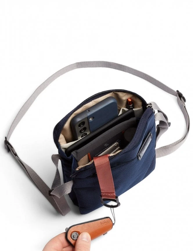 Bellroy Navy Blue City Pouch – Slim Water-Resistant Crossbody Shoulder Bag 7 Bellroy Navy Blue City Pouch – Slim Water-Resistant Crossbody Shoulder Bag - Image 5