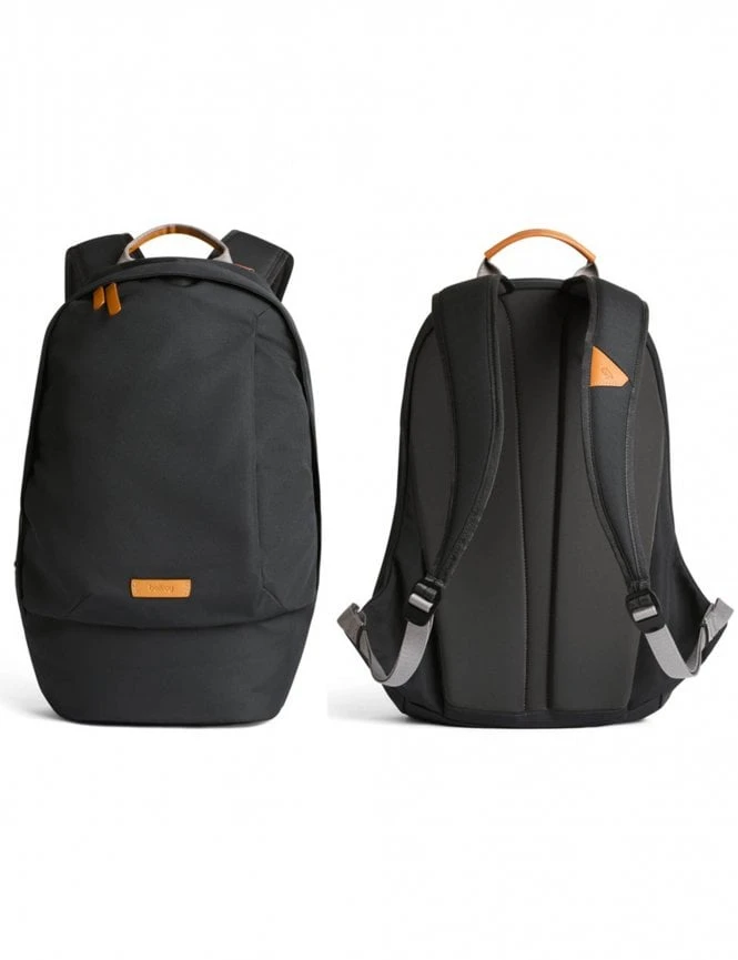 Bellroy Classic Backpack 20L - Slate Grey Woven Fabric & Leather Detail 4 Bellroy Classic Backpack 20L - Slate Grey Woven Fabric & Leather Detail - Image 2