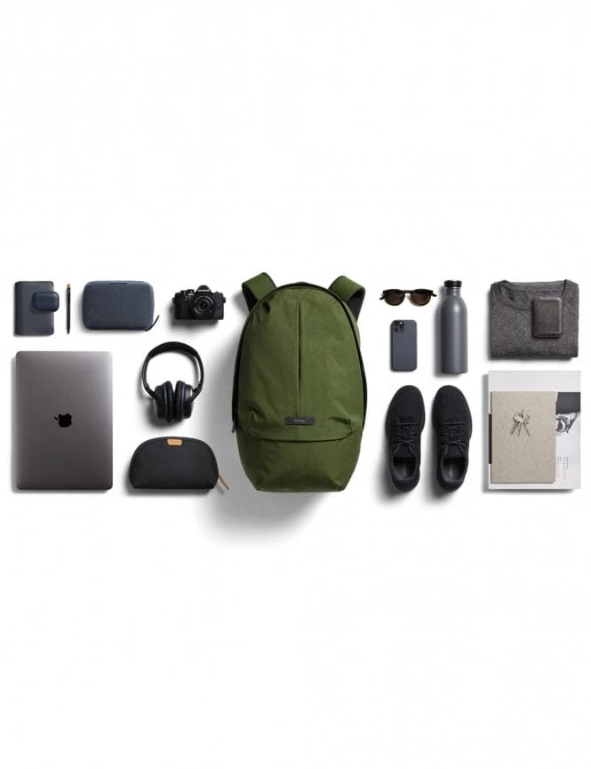 Bellroy Classic 24L Backpack Plus – Ranger Green Water-Resistant Dual Compartment Tech Bag 5 Bellroy Classic 24L Backpack Plus – Ranger Green Water-Resistant Dual Compartment Tech Bag - Image 3
