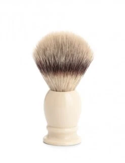 Classic Medium Silvertip Fibre Shaving Brush - Ivory