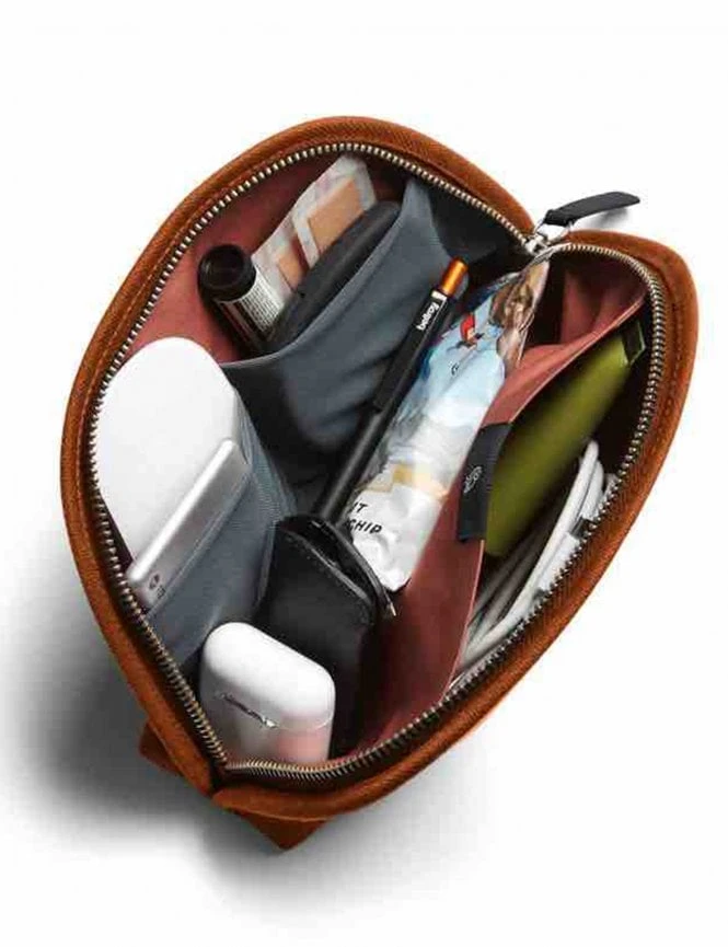 Bellroy Classic Pouch – Bronze Recycled Fabric Slim EDC Accessory Organizer 4 Bellroy Classic Pouch – Bronze Recycled Fabric Slim EDC Accessory Organizer - Image 2
