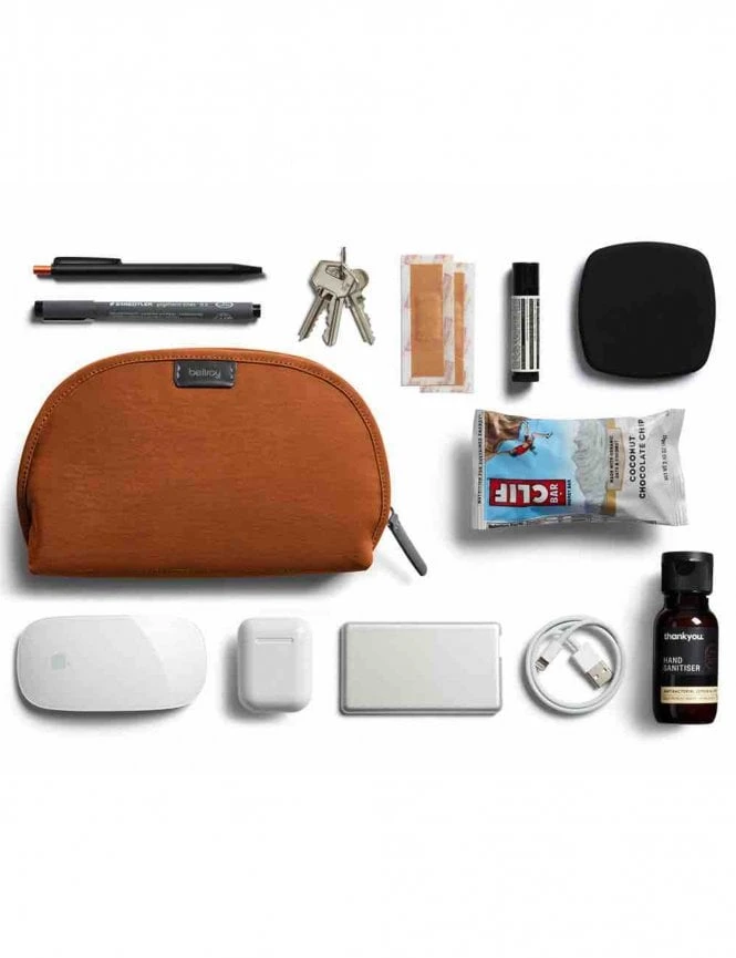 Bellroy Classic Pouch – Bronze Recycled Fabric Slim EDC Accessory Organizer 8 Bellroy Classic Pouch – Bronze Recycled Fabric Slim EDC Accessory Organizer - Image 6