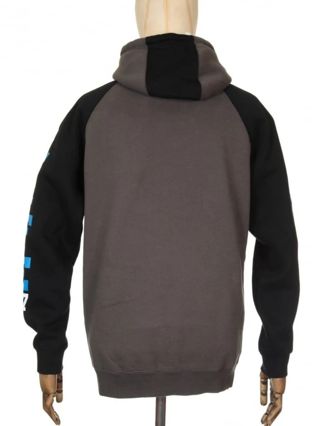 Climber Hooded Sweat - Charcoal/White 4 Climber Hooded Sweat - Charcoal/White - Image 2