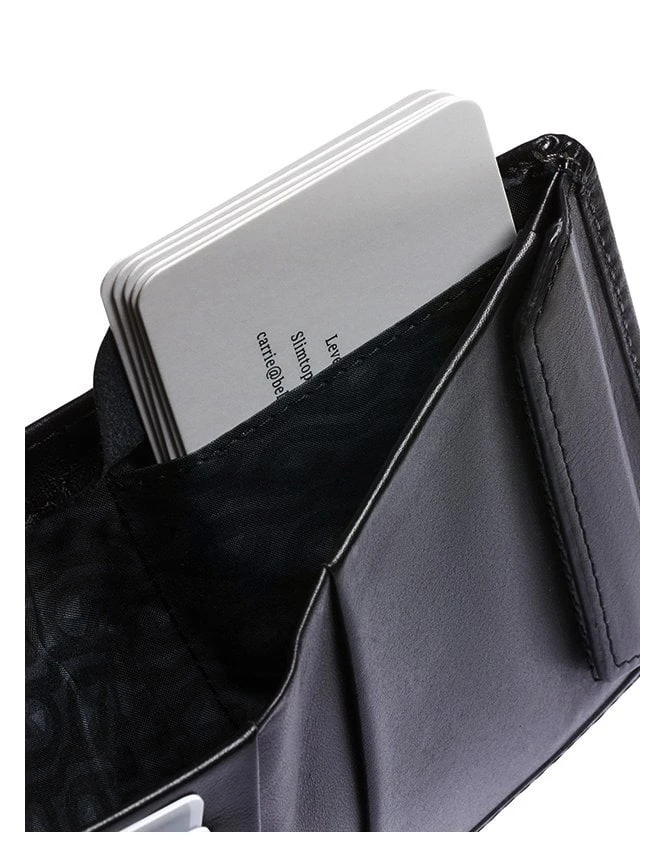 Bellroy Black Leather Coin Wallet – Premium Bifold with Magnetic Closure 8 Bellroy Black Leather Coin Wallet – Premium Bifold with Magnetic Closure - Image 6