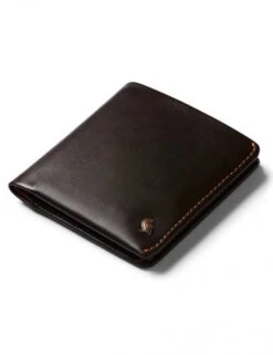 Bellroy Coin Wallet in Java – Premium Eco-Leather Bi-Fold with Magnetic Coin Pouch