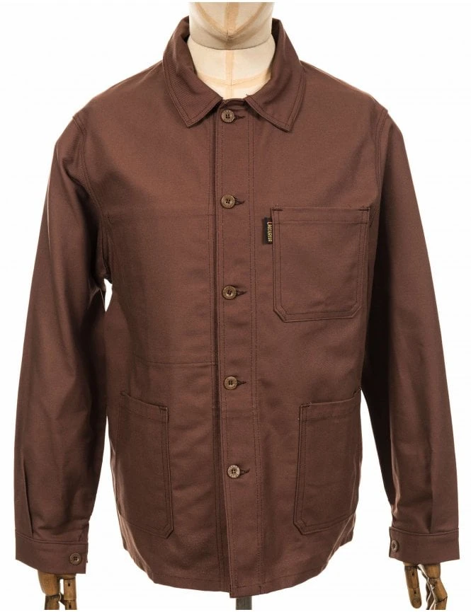 Cotton Drill Work Jacket - Brown 3 Cotton Drill Work Jacket - Brown