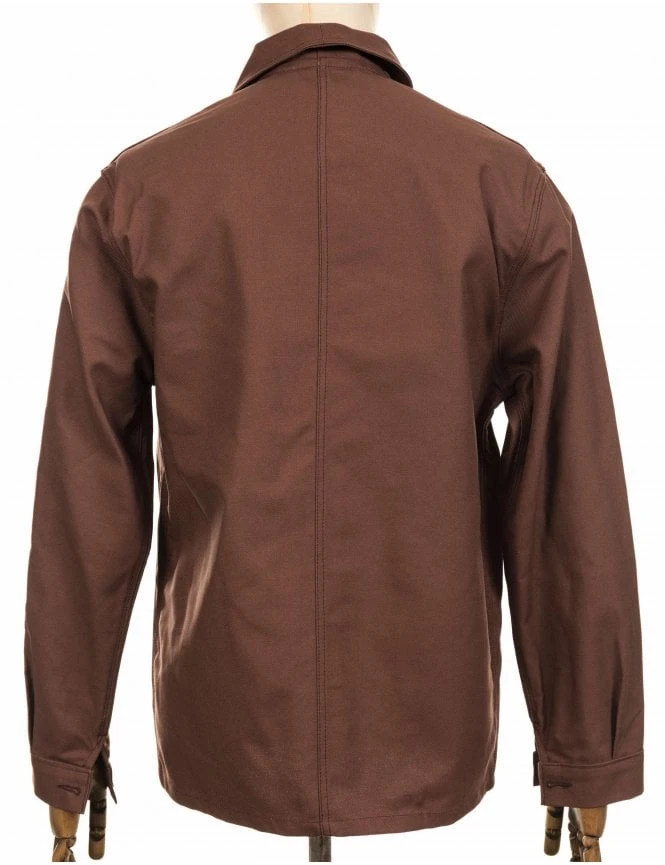 Cotton Drill Work Jacket - Brown 4 Cotton Drill Work Jacket - Brown - Image 2