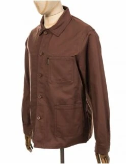 Cotton Drill Work Jacket - Brown 10 Cotton Drill Work Jacket - Brown -Fatbuddha Store cotton drill work jacket brown p20218 76432 medium