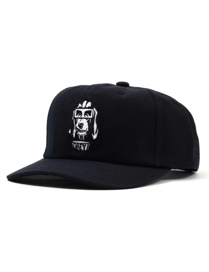 Obey Clothing Dawg Dark Cedar – Embroidered Character 6 Panel Curved Bill Snapback Hat 3 Obey Clothing Dawg Dark Cedar – Embroidered Character 6 Panel Curved Bill Snapback Hat