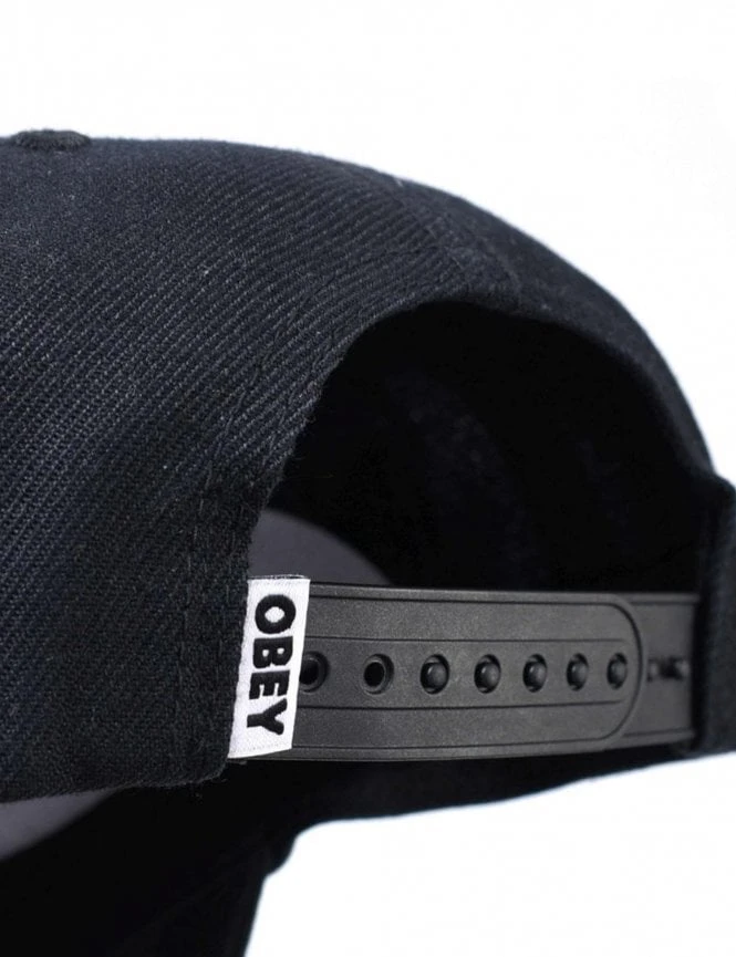 Obey Clothing Dawg Dark Cedar – Embroidered Character 6 Panel Curved Bill Snapback Hat 4 Obey Clothing Dawg Dark Cedar – Embroidered Character 6 Panel Curved Bill Snapback Hat - Image 2