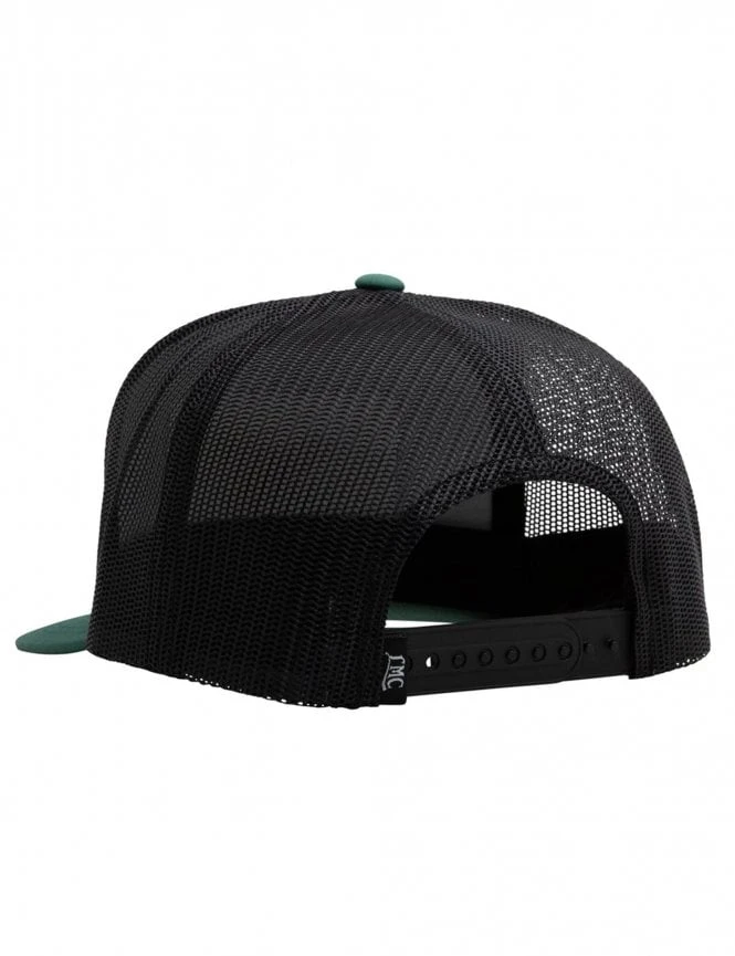 Loser Machine Destroy Green and White – Woven Script 5-Panel Flat Bill Trucker Hat 4 Loser Machine Destroy Green and White – Woven Script 5-Panel Flat Bill Trucker Hat - Image 2