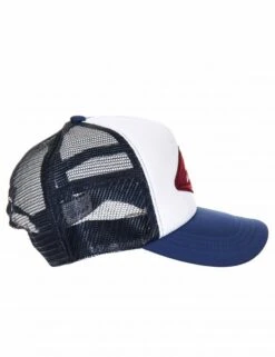 Deus Ex Machina Navy Blue - Diamond Shield Logo Curved Bill Mesh Trucker Hat -Fatbuddha Store diamond trucker hat navy p21545 79403 medium