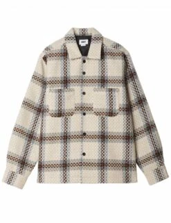 Obey Clothing District Shirt Jacket - Irish Cream