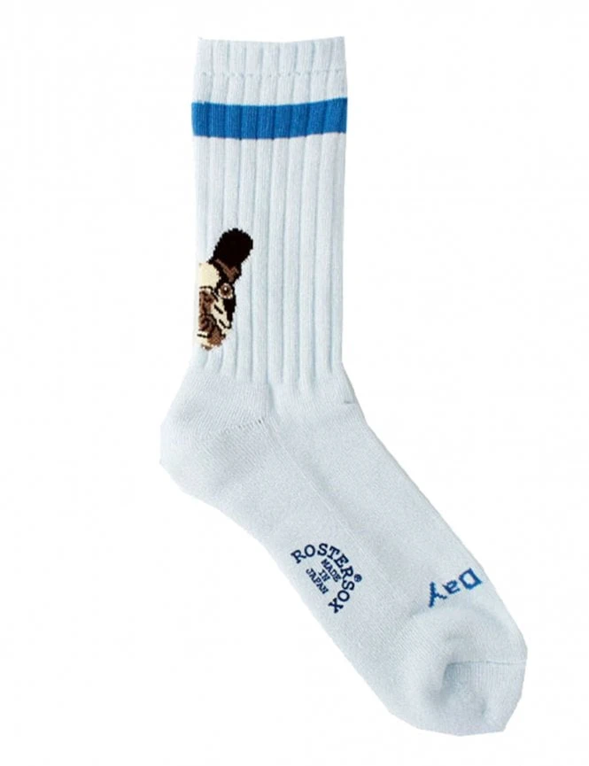 Rostersox Blue Poodle Dog Stitch Ribbed Socks - One Size UK 7-11 3 Rostersox Blue Poodle Dog Stitch Ribbed Socks - One Size UK 7-11