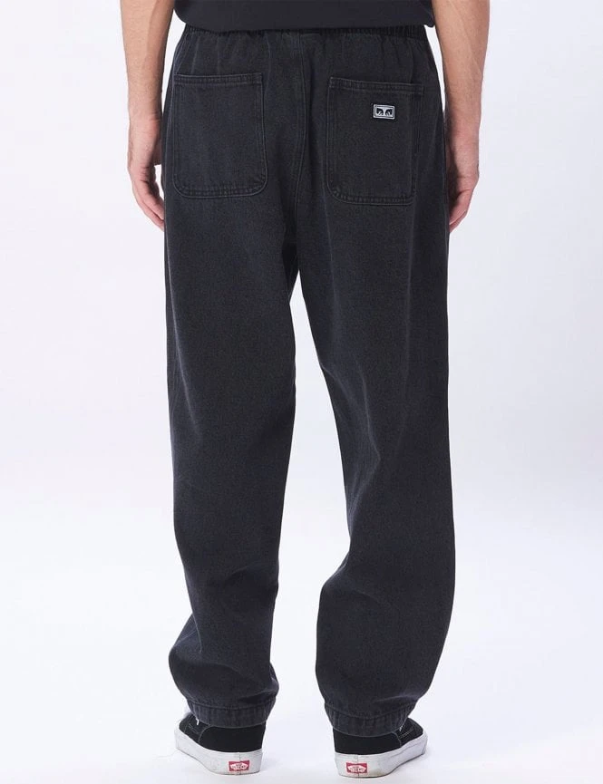 Obey Clothing Easy Denim Pant - Faded Black 6 Obey Clothing Easy Denim Pant - Faded Black - Image 4
