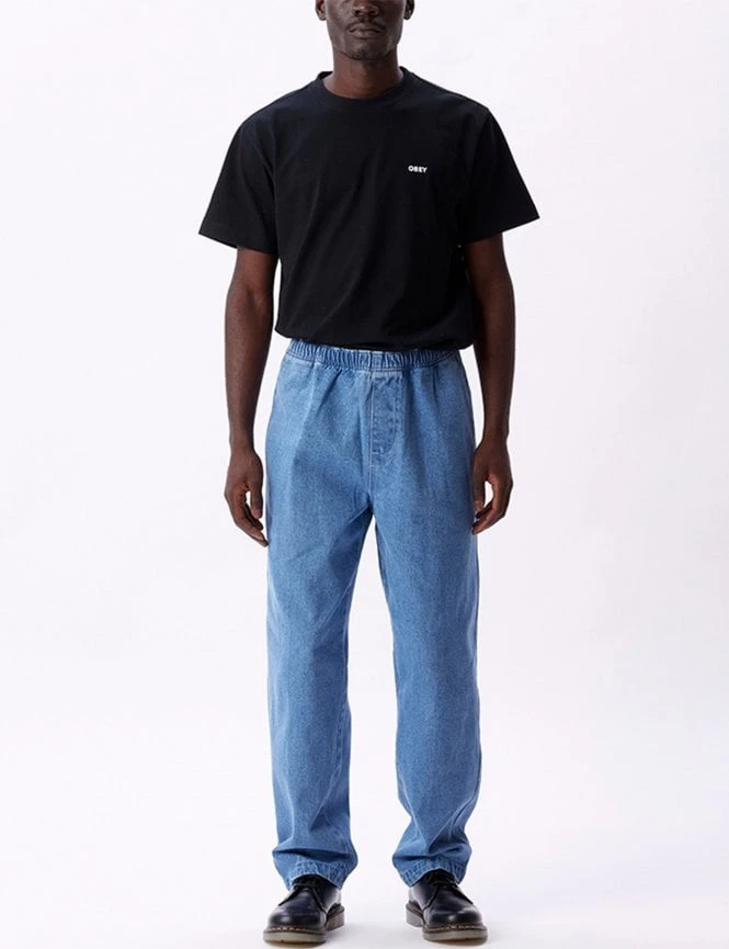 Obey Clothing Easy Denim Pant - Light Indigo 7 Obey Clothing Easy Denim Pant - Light Indigo - Image 5