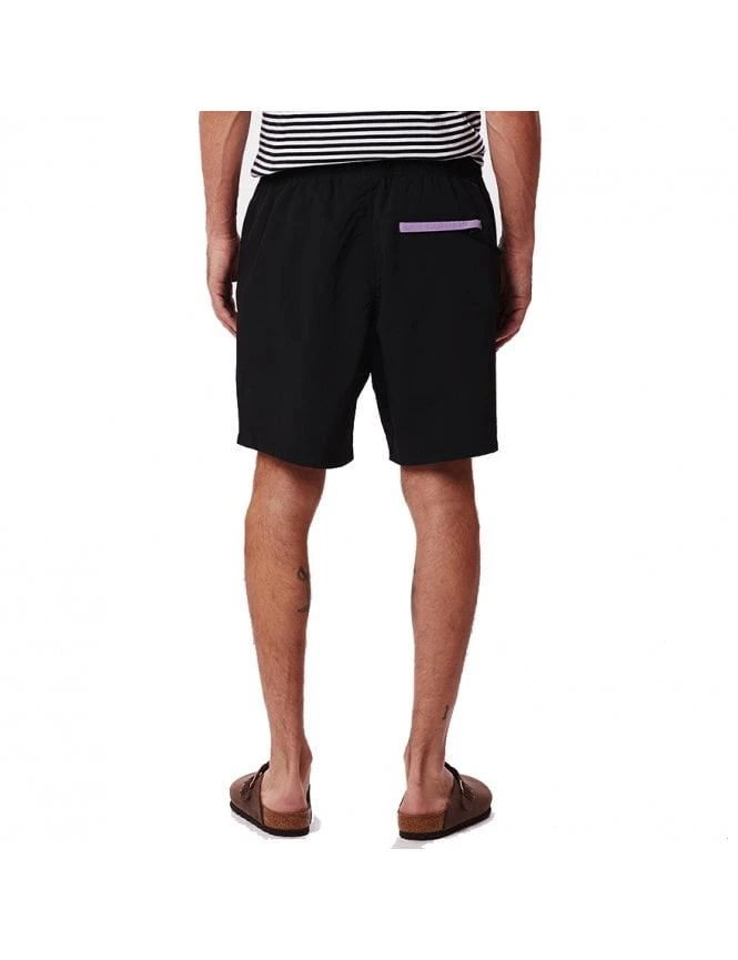 Obey Clothing Easy Relaxed Track Shorts - Black 5 Obey Clothing Easy Relaxed Track Shorts - Black - Image 3