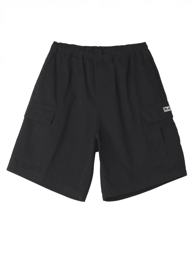 Obey Clothing Easy Ripstop Cargo Shorts - Black 4 Obey Clothing Easy Ripstop Cargo Shorts - Black - Image 2