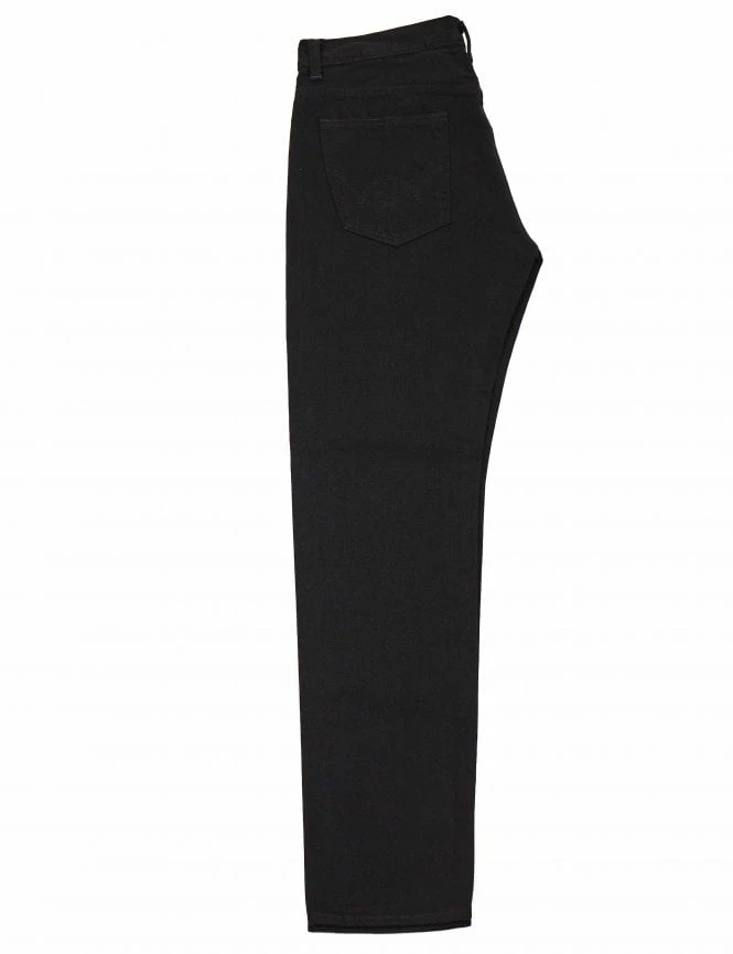 ED-80 Slim Tapered Selvedge Jeans- Black Rinsed 4 ED-80 Slim Tapered Selvedge Jeans- Black Rinsed - Image 2