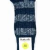 Pantherella Eden Ocean Mix – Eco Luxe Block Stripe Ribbed Knit Sock