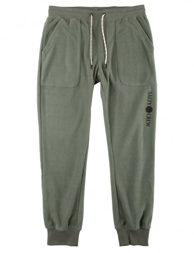 Salty Crew Edgewater Polar Fleece Pant - Fatigue Green 3 Salty Crew Edgewater Polar Fleece Pant - Fatigue Green
