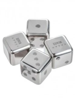 Edwin Stainless Steel Ice Cube Tray - Premium Quick-Freeze Metal Ice Mold