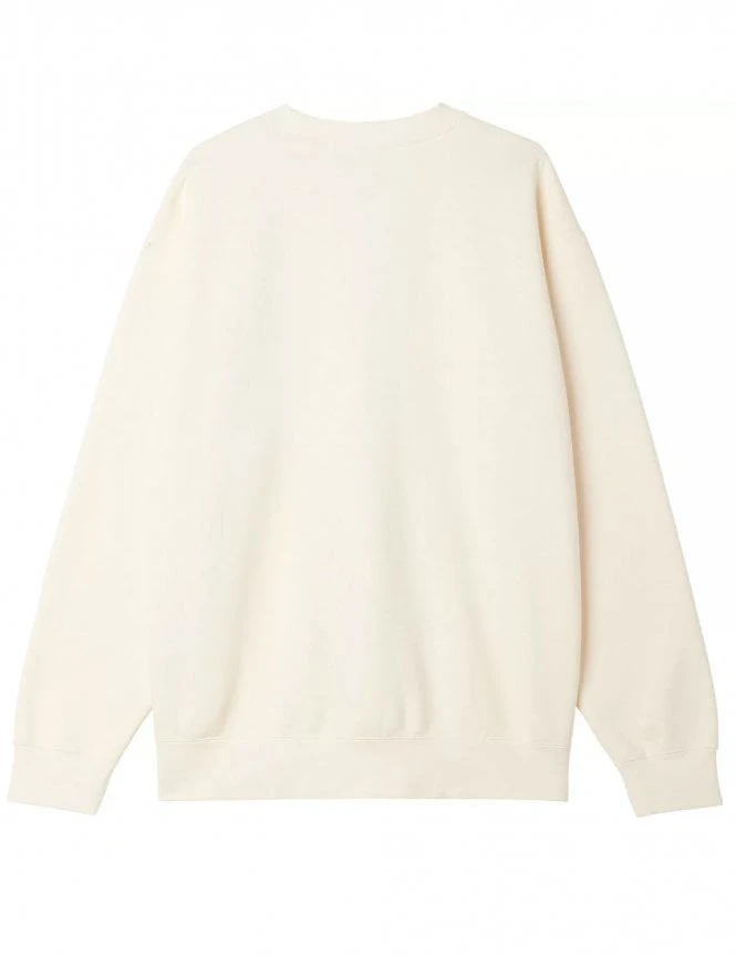 Obey Clothing Established Works Eyes Crew Sweat - Unbleached 4 Obey Clothing Established Works Eyes Crew Sweat - Unbleached - Image 2
