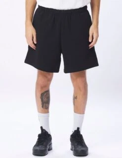 Obey Clothing Established Works Eyes Sweat Shorts - Black