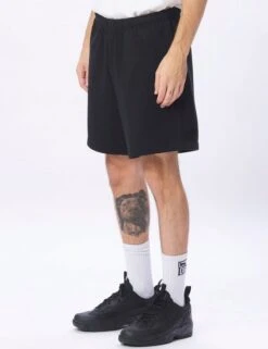 Obey Clothing Established Works Eyes Sweat Shorts - Black -Fatbuddha Store established works eyes sweat shorts black p35626 120980 medium