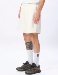 Obey Clothing Established Works Eyes Sweat Shorts - Unbleached -Fatbuddha Store established works eyes sweat shorts unbleached p35628 120974 medium