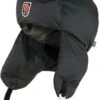 Fjallraven Black Expedition Down Heater Hat – Quilted Winter Trapper Hat