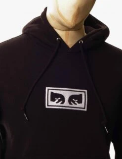 Obey Clothing Eyes Hooded Sweat - Black -Fatbuddha Store eyes hooded sweat black p30460 103862 medium