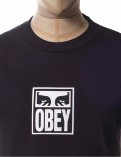Obey Clothing Eyes Icon 3 Tee - Black -Fatbuddha Store eyes icon 3 tee black p29873 102663 medium