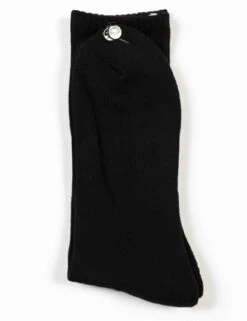 Obey Clothing Eyes Icon Socks - Black with White Jacquard Logo Ribbed Crew Socks -Fatbuddha Store eyes icon socks black white p26433 93192 medium